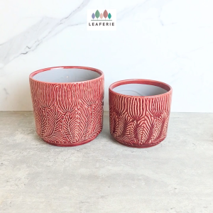 The Leaferie Roselle ceramic pot flowerpot flower plant pots planter planters