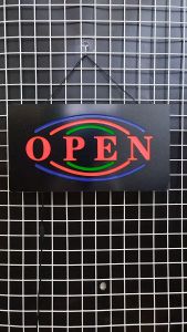 OPEN ขนาด 44 X 24 X 3.5 cm ป้ายไฟอะคลีลิค ป้ายไฟ หน้าร้าน ป้ายไฟตัวอักษร LED ตกแต่งหน้าร้าน สร้างความโดดเด่นให้ร้านคุณ