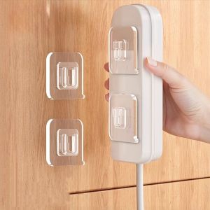 Multi-purpose Transparent Hooks Double-sided Adhesive Wall Hooks Waterproof Clothes Hats Towel Hooks Kitchen Bath Door Hooks