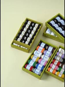 12Color 500M Sewing Thread Polyester Sewing Thread Set Strong And Durable for Sewing Machine Hand Repair Use