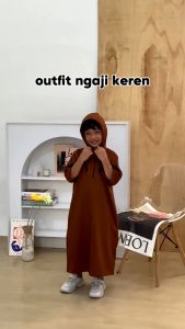 Kawan Muslim Jubah Hoodie Anak Laki-laki Terbaru 2023 Usia 1-14 Tahun Bahan Toyobo Premium Gamis Anak Cowok Navy