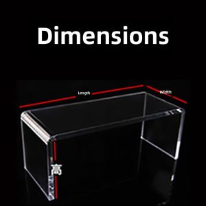 Acrylic U-Shaped Shoe Rack Display Stand Transparent Storage Organizer Cosmetic Partition Divider Home Organization Accessories