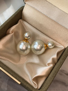 CAFFTI | Dual-faced Aurora Pearl Earrings 925 Silver