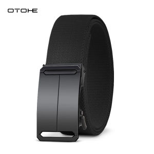 OTOHE เข็มขัดผู้ชายเข็มขัดกลางแจ้งเข็มขัดปรับได้ฟรีเอวกีฬาเยาวชนกางเกงเอวผ้าใบเอวเรียบง่ายเอวยางยืดไนลอนสูงเข็มขัดปรับระดับกลางแจ้ง