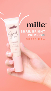 Mille ไพร์มเมอร์คอลลาเจน คุมมัน Snail Bright Primer 15g.