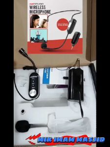 COD TaffSTUDIO Wireless Microphone 2.4G Headset with Transmitter - HX-W021 / mikropon mikrofon mik wireless imam tanpa kabel suara jernih jarak jauh bluetooth karaoke / mik buat imam shalat / mik jepit imam masjid terbaik / mik klip on bando wireless