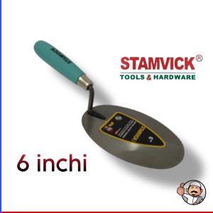 Sendok tembok bangunan ukuran 6 inchi gagang fiber Stamvick original