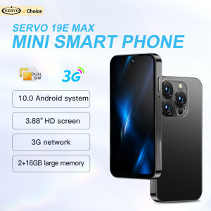SERVO | SERVO 19E MAX Mini Smartphone 3G WCDMA Android10.0 OS 2GB+16GB Google Store WiFi Face ID Dual SIM 3.88" Screen Small Smart Phone