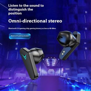 TAIDU บลูทูธ5.0หูฟังสำหรับเล่นเกมที่มีความหน่วงต่ำเพื่อเสียงที่สมจริง