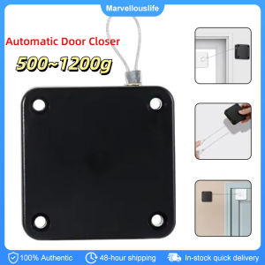 No Punching Automatic Door Closer 500g-1200g Wire Rope Retractable Automatic Recovery Coil Closing Device