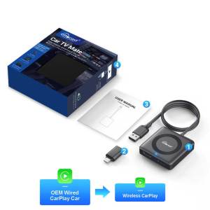 Ottocast Car TV Mate Pro Max Wireless CarPlay Android Auto Adapter for Fire Google TV Stick Converter for OEM Wired CarPlay Car