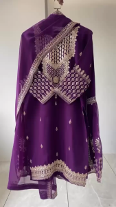 [PRE-ORDER 15 DAYS] READYMADE EMBROIDERED GEORGETTE PAKISTANI SHARARA SUIT {ETA:2026-12-31}