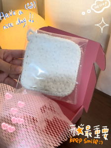 (SG Seller)Handmade Freesia Crochet Square Coaster (Set of 2 with Handmade Crochet Storage Box) Thick and Textured Soft & Comfortable Lint-Free Heat-Resistant & Non-Slip Washable & Reusable