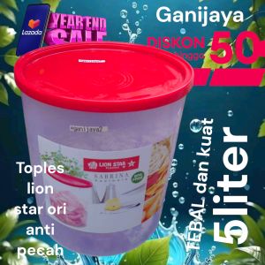 diskon!!! toples Lion Star 5liter/toples plastik anti pecah/toples tebal/toples murah berkualitas