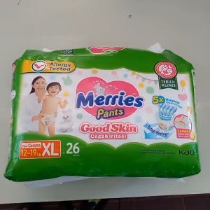 Merries Good Skin Pants popok bayi sekali pakai XL26