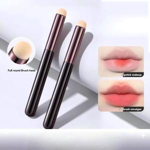 Round Lip Brush - Portable Smudge Concealer & Lip Pencil Makeup Tool Professional Lipstick Applicator for Precise Definition an