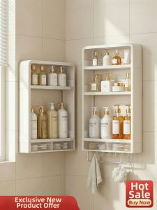 MINGZHIYIFAN | Drill-free Wall Mounted Shelf