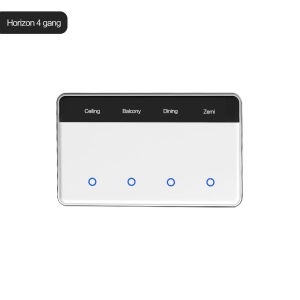 1 2 3 4 Gang Zigbee Smart DIY Name Switch Horizontal Display Screen Zemismart Wall Light Switch Work with Tuya Smart Life APP