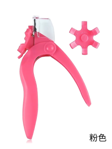 U Shaped Nail Clipper Acrylic Fake Nail Scissors Nail Tip Edge Cutter Trimmer Manicure with Sizer Precise Cutting Nail Tools