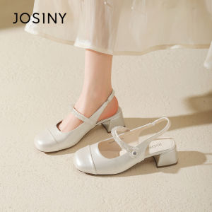 Josiny | Buckled French Style Pumps Buckle Strap Mary Jane Sandals