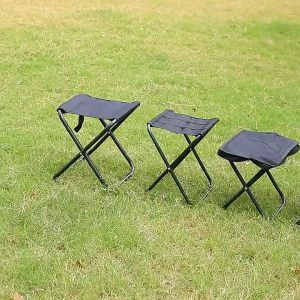 Portable Folding Stool Camping Chair Outdoor Beach Fishing Camping Hiking Portable Convenient Practical Aluminum Alloy