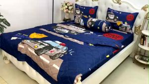 [HCM]Bộ Drap mền + áo gối { 5 món} thun Ý 5D Cao Cấp  mát lạnh thấm hút tốt. đủ size