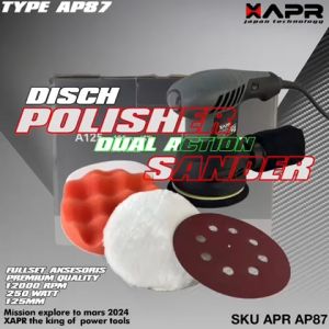 Mesin Sander Orbital APR JAPAN Tipe AP87 Penghalus Kayu Bodi Mobil dll
