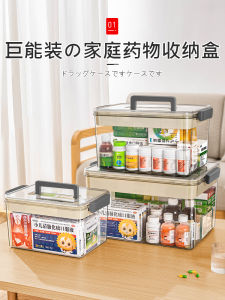 Large Capacity Multi-Layer Medicine Storage Box Family Use Childrens Small Medicine Box Plastic Material Drug Organizer