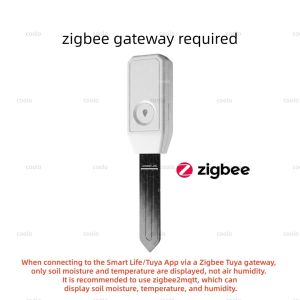Zigbee Soil Sensor Temperature Humidity Moisture Detector Plant Garden Monitor For Smart Life TUYA Home Assistant 2MQTT Gateway