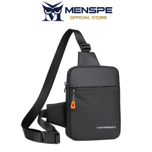 MENSPE Mens Chest Bag Casual Shoulder Bag Cross Body Bag Pouch Bag Lightweight Casual Bag Fashion Shoulder Bag Waterproof Casual Sport Street Bag for Travel Outdoor