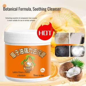 🌟Unleash the Power of Coconut Oil! 3 - in - 1 Stain Remover Paste for Spotless Cleaning Polishing and Maintenance 椰子油强力去污膏 Coconut Oil Powerful Stain Remover Paste