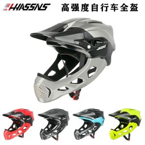 Hassns New Arrival Mountain Bike off-Road Downhill Helmet High Strength Sports Safety Helmet Am DH Fr