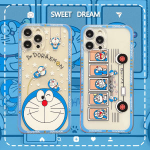 Phone Case OPPO A79 A18 A38 A98 5G A58 A78 A77s A77 A96 A76 A57 A54 A55 A17 A17K A95 Cute Cartoon Doraemon Pattern Transparent Silicone Soft Casing OPPO A58 4G Cover Case