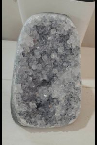 Rare Natural White Clear Amethyst Cluster Geode Crystal