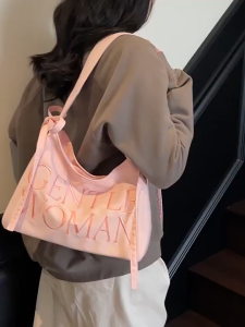 Versatile Nylon Tote Bag for Women | Lightweight Shoulder Bag for School Shopping & Travel