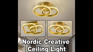 Modern LED Home Decor: Enhancing Your Living Space with Golden Crystal & Aisle Lamps