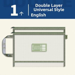 PISSA | Double Layer Large Capacity A4 Transparent Organizer Pouch