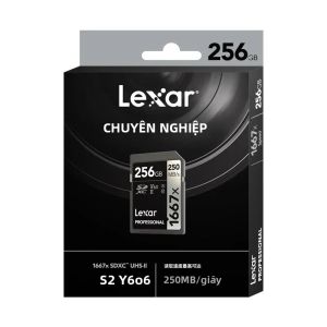 Thẻ Nhớ Lexar Professional SDXC UHS-II V60 Class10 1667x 64GB 128GB 256GB Tốc Độ Cao 250MB/s Dành Cho Máy Ảnh DSLR Hỗ Trợ Quay Phim 4K