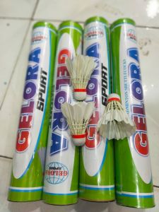 KOK BULUTANGKIS BADMINTON KOK GELORA HIJAU ISI 12 PCS/1 SLOP MURAH