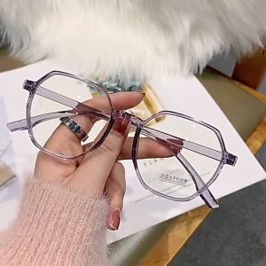 GGS Kacamata Anti Radiasi Bingkai Transparan Square Frame Wanita Pria Korean Style KC012