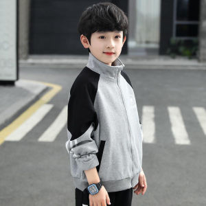Child and Teen Boys Spring and Autumn Coat Boy Leisure Jacket Childrens Trendy Top Student New Baseball Uniform 3-12 Years Old