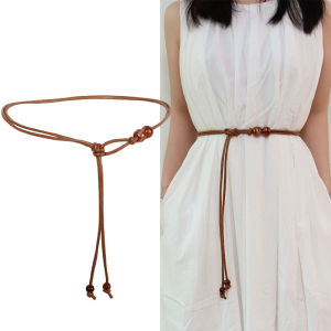 JIFANPAUL | Bohemian Pink Braided Waist Accessory for Dresses