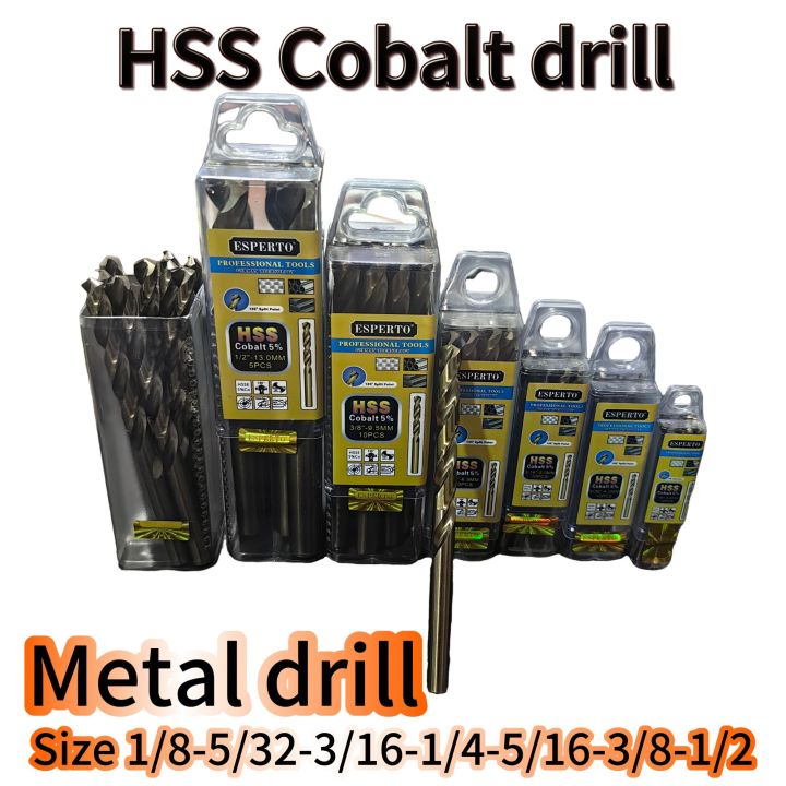HSS COBALT DRILL BIT 5% Cobalt Twist Drill Bits for Stainless Steel and ...
