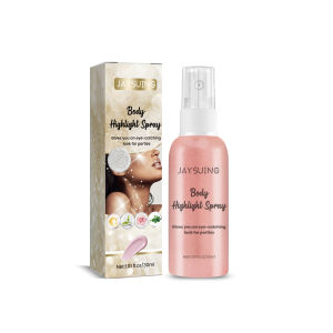 Jaysuing Body Highlight Spray Face Clavicle Hair And Body Fine Glitter Colorful Makeup High Gloss Spray Cosmetics Waterproof Contour Body Glitter Spray Shimmer 3 Color 30ml