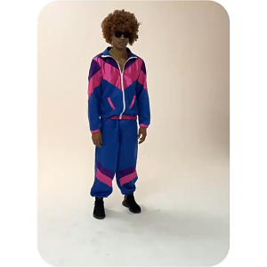Retro Hip Hop Disco Costume for Men&Women – 70s 80s Vintage Rock Stage Outfit for Halloween Party
