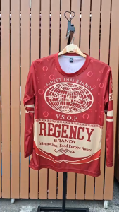 เสื้อยืดกีฬาพิมพ์ลายรีเจนซี่ Regency ชายและหญิง แขนยาว งานใส่สบาย คมชัด ผลิตโรงงานไทย