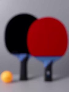 Professional Table Tennis Rackets High Performance Sets with Rackets & Carrying Case Training Pure Solid Wood High Elasticity