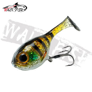 WALK FISH 1Pcs 60mm 9.7g Soft Lure High Quality Hook Balloonfish Deraball For All Fish Artificial Silicone Bait Sea Fishing Bass