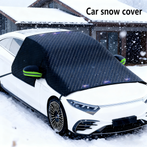 Winter Thickened Magnetic Snow Shield for Car - Half-Cover Car Cover & Front Windshield Snow Blocker