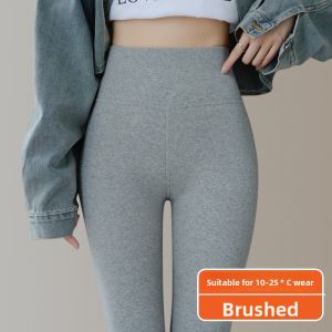 MiiOW | Womens Thickened High-waist Fleece-lined Cat-person Lambskin Velvet Base Layer Pants Winter Warm Cotton Trousers Plus Size